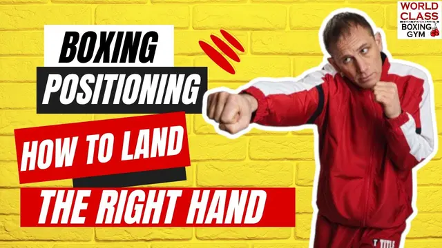 Boxing Positioning To Land The Right Hand