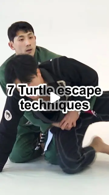 #jiujitsu 5 Turtle position escape techniques 🔥 #bjj ...