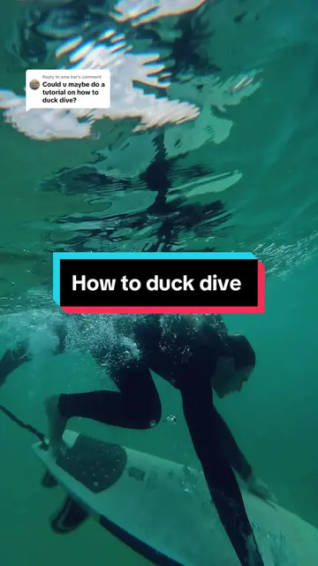 Replying to @ame.har How to duck dive tutorial #surf #duckdive #ho...