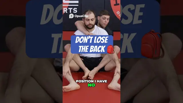 BJJ Back Control made easy! #jiujitsutips #bjj #jiujitsu #mma