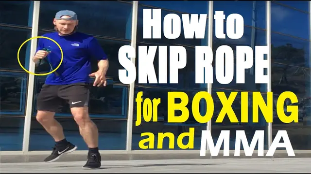 How to SKIP Rope FOR BOXING and MMA; Boxing Jump Rope Training - Boxers Step Jab, Pivot, Shuffle