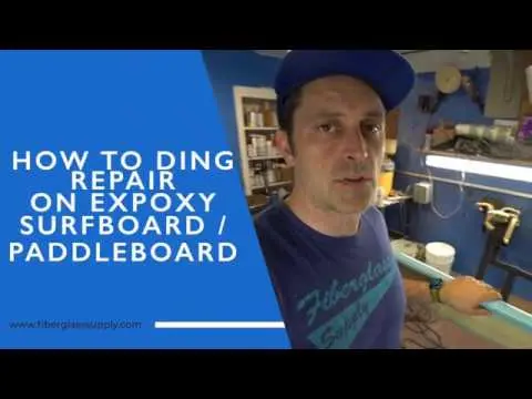 How to: Rail Ding Repair on Painted Epoxy Surfboard or SUP