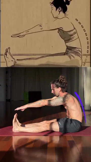 Seated Forward Fold: Hip Hinges, Not Spine Stretches - TikTok