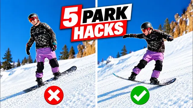 5 Snowboard Hacks for Park Riding