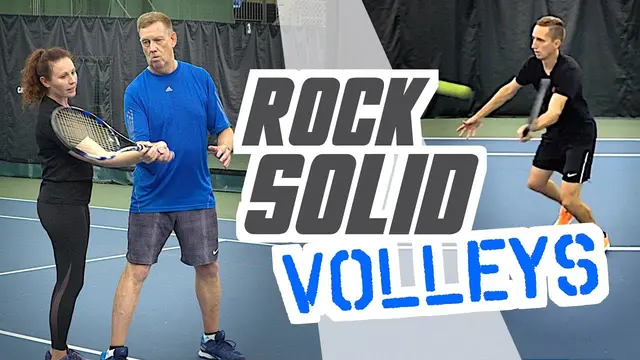 the Secret to ROCK SOLID volleys - tennis lesson