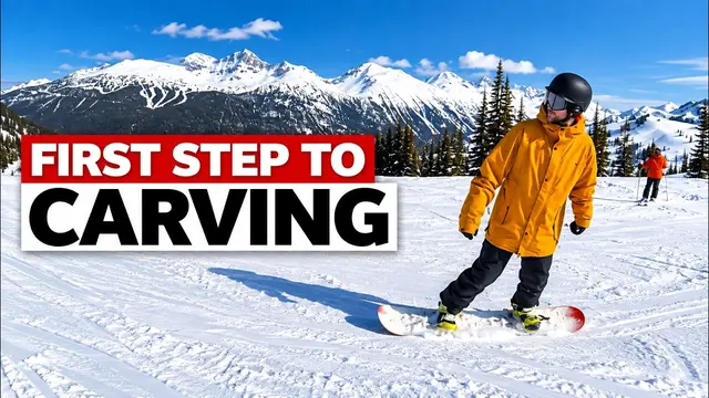 First Step to Carving on a Snowboard