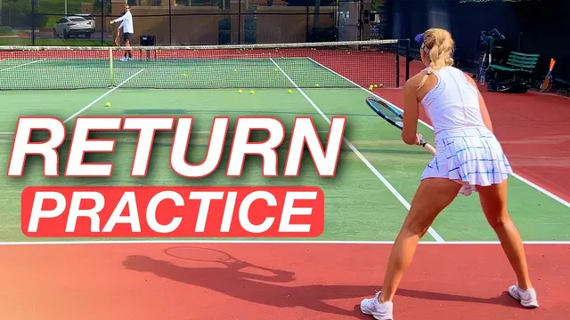 Return of Serve Practice with WTA No. 639 Ema Burgic