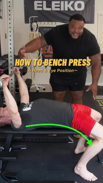 Bench Press Head Position: Align Eyes Under the Bar - TikTok