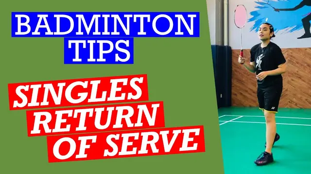 BADMINTON TIPS: RETURN OF SERVE FOR SINGLES #badminton #service #servicereturn