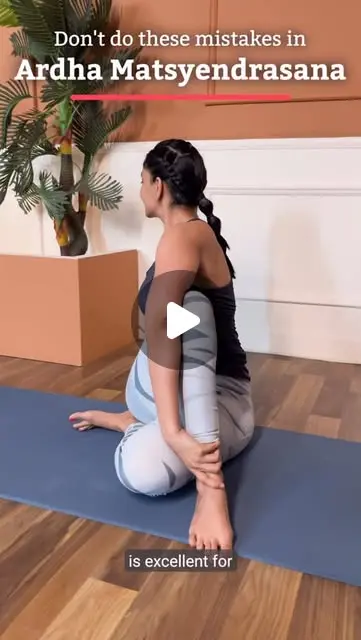 Ardha Matsyendrasana / Half Spinal Twist is powerful for ... - Instagram
