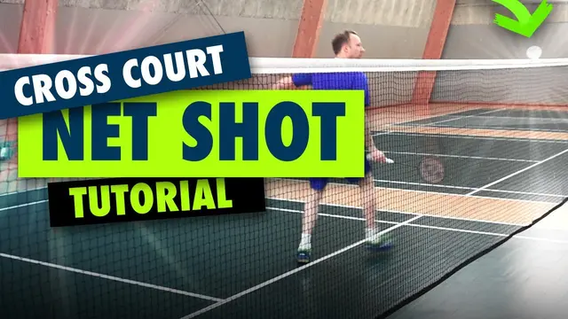 Badminton backhand net shot - Cross court tutorial