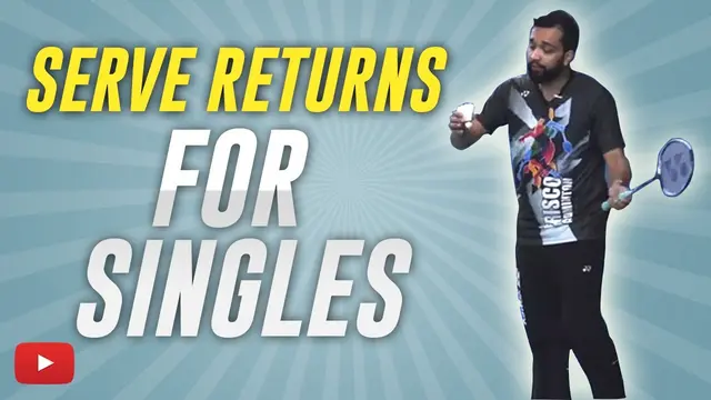 How to Return Various Serves for Badminton Singles - Abhishek Ahlawat