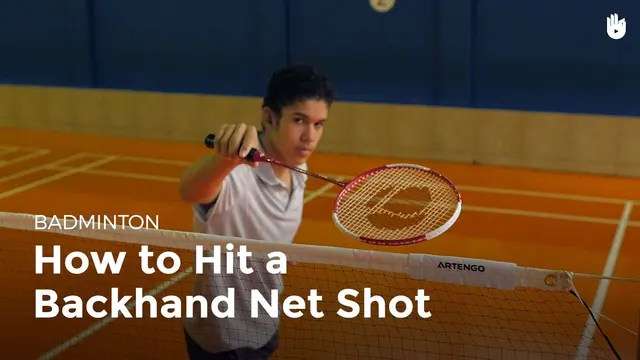 How to Hit a Backhand Net Shot | Badminton