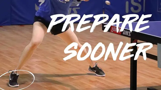 Footwork mistakes when doing a forehand push follow by a topspin opening | Table Tennis Tutorial