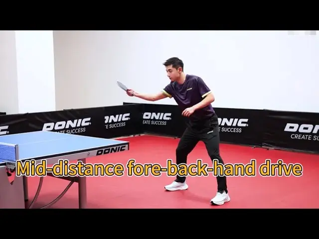 2025 latest Zhang Jike: Learn Table Tennis from Scratch 5-Mid-distance forehand and backhand drive