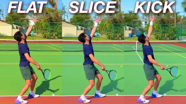 Flat, Slice & Kick Serve Toss Lesson with NTRP 4.0 Player