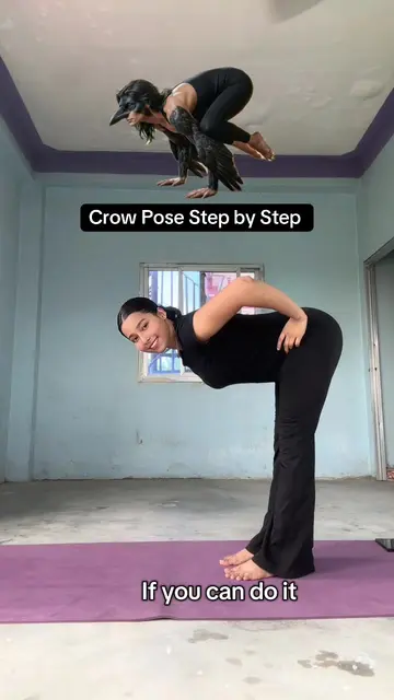 If you still can’t do Crow Pose properly, don’t give up! 🧘♀️✨Practice these steps regularly. It won’t happen in just one dayyou need consistent daily practice.And always keep a p