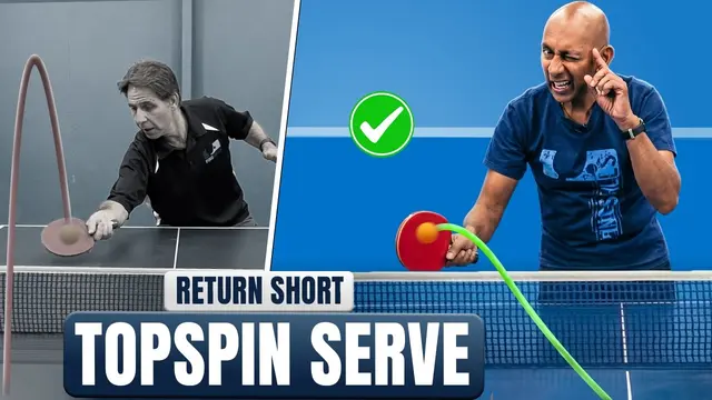 Flick or Push? How to Return Short Topspin Serves
