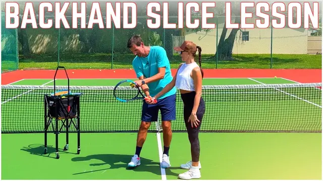 Teaching Anna How to Hit the One-Handed Slice Backhand