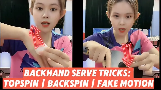 Backhand Serve Tricks: Topspin | Backspin | Fake Motion