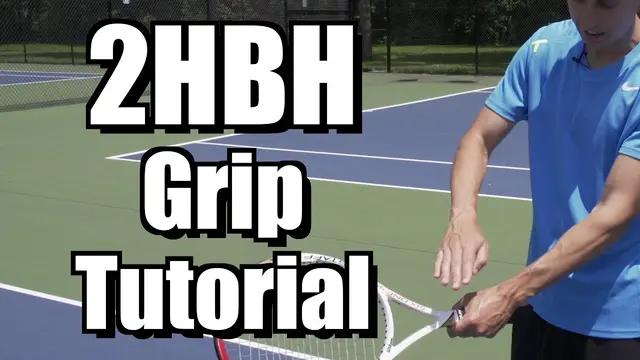Two Hand Backhand Grip Tutorial - Tennis Lesson - Grip Instruction