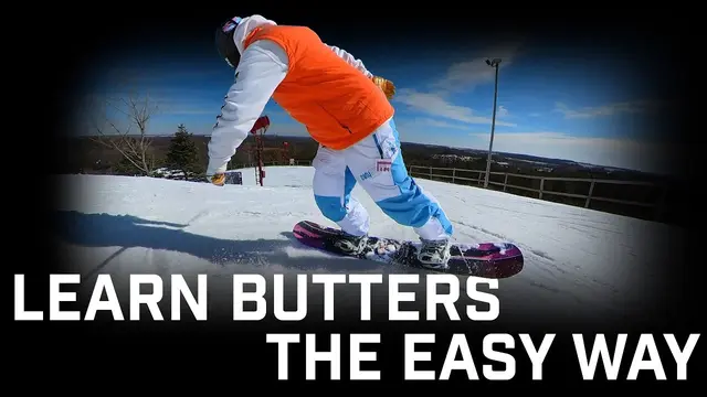 How To Easily Learn Butters On A Snowboard!
