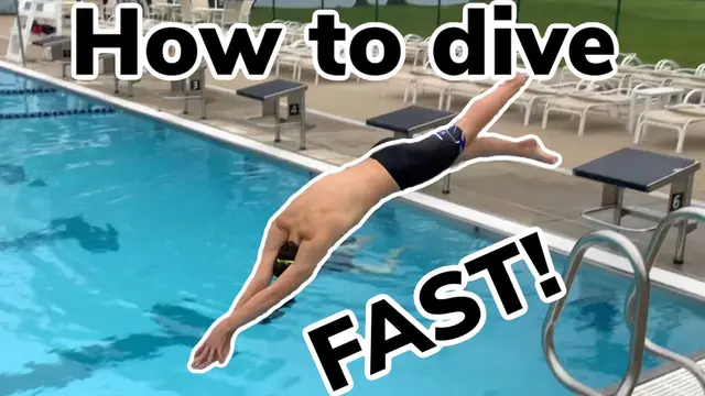 How to do a competitive start (dive for swimming FAST)