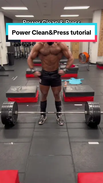 Learn the power clean & push press from gym owner, head coach & athlet... | power clean | TikTok