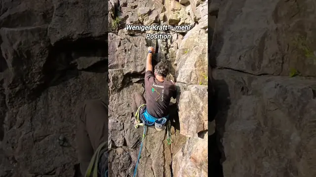 How to climb correctly – standard movement on steep rock💥 #learntoclimb