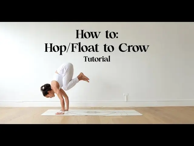 How to Float/Hop to Bakasana (Crow Pose) From Downward Facing Dog | Yoga with Katrina