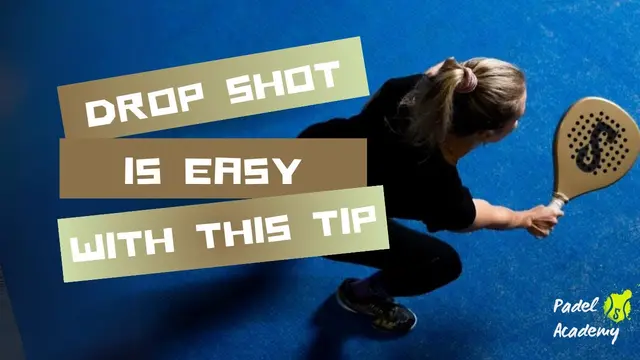 Easy drop shot. Keep your knuckles up!