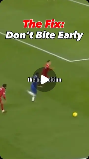 To tackle attackers as a center back, stay patient, read their touch ...