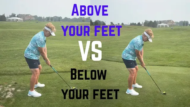 How to Hit Shots with the Ball Below Your Feet & Above Your Feet | Uneven Lies Made Easy, Golf Tips