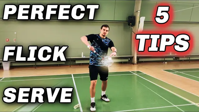 PERFECT FLICK SERVE - 5 TIPS to Improve it in BADMINTON, BEST METHOD