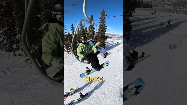 Live coaching session: getting off the chairlift #snowboarding