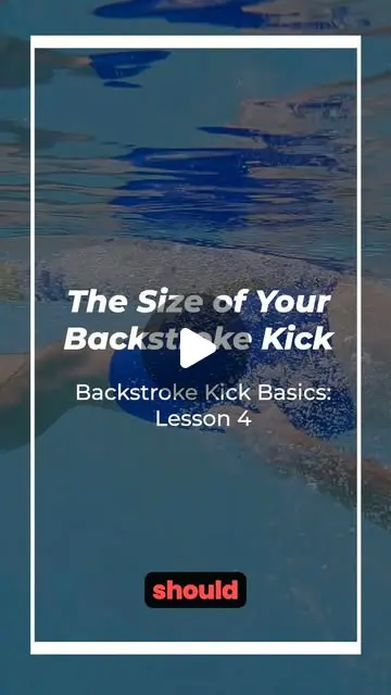 Backstroke kick