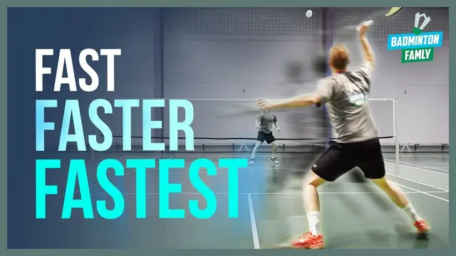 Best Double Technique - Fast feet & racket - Badminton footwork