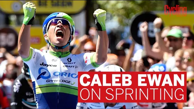 Caleb Ewan's unique sprinting style