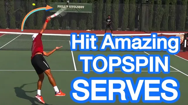 4 Tips For An AWESOME Topspin Serve (Tennis Technique)
