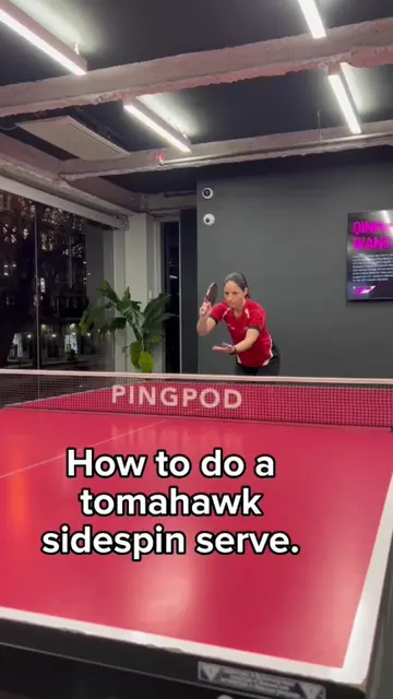 Sidespin serve