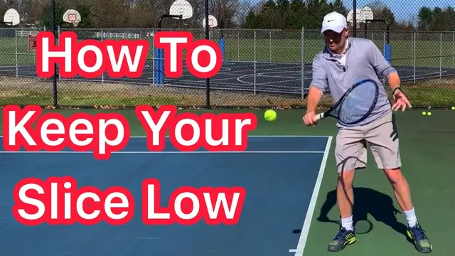 How To Keep Your Slice Backhand LOW OVER THE NET (Effective Tennis Technique)