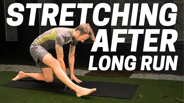 After Long Run Stretching to Ease Tight Muscles