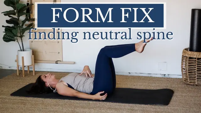 Neutral Spine Pilates Tutorial | Get more out of your core work with this simple form fix