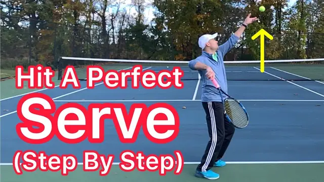 How To Hit A Perfect Serve Step By Step (Easy Tennis Improvement)