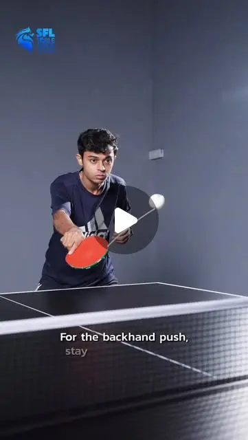 Backhand push