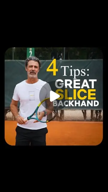 4 tips to have a great slice backhand! #tenniscoach - Instagram