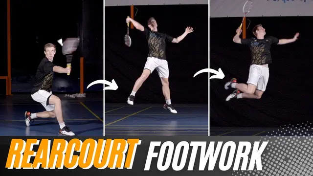 The right Rearcourt Footwork for every situation | Badminton Tutorial