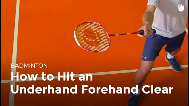 How to Hit an Underhand Forehand Clear | Badminton