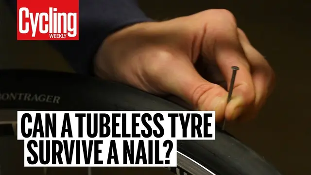 Can a tubeless tyre survive a nail? | Cycling Weekly Science