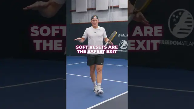 Always RESET to get out of trouble 5 Golden Rules of Pickleball Day 2 of 5 Grab your Adidas